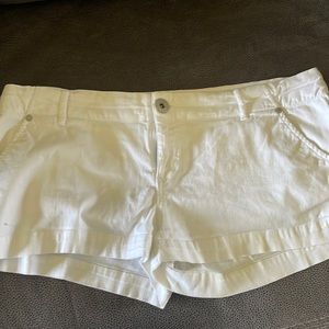 White womens shorts.